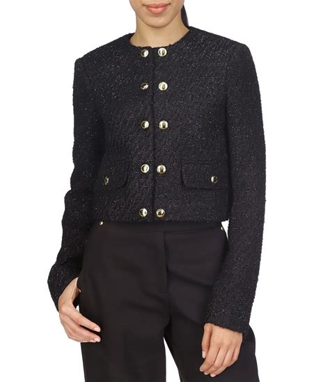 michael kors tweed chunky crewneck sweater|Tweed Wool Blend Sweater .